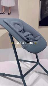 Cybex LEMO 4 in 1 Set Suede Grey Baby High Chair with Adjustable Features for Newborns to Toddlers.