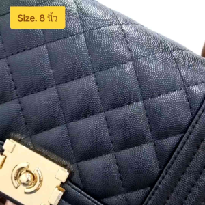 กระเป๋าหนังคาเวีย8นิ้ว กระเป๋า กระเป๋าแบรนด์แท้ กระเป๋าบอยอะไหล่ทอง