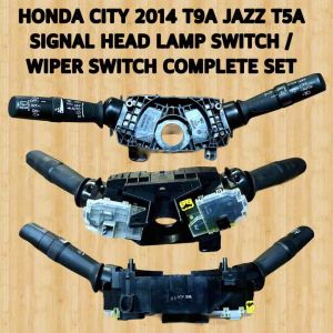 HONDA CITY 2014 T9A JAZZ T5A SIGNAL H/EAD LAMP SWITCH / WIPER SWITCH COMPLETE SET ORIGINAL READY STOCK