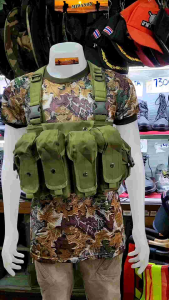 เสื้อกั๊กแม็กกาซีน Tactical AK Chest Rig ผ้าหนา600D ปรับขนาดได้ เสื้อกั๊กอเนประสงค์