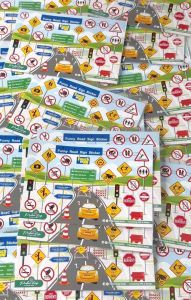 Sticker Design Asian Funny Road Sign Board Art Graphic Concept (BUY 10 FREE 1) Waterproof
