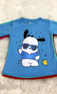 kaos anak perempuan pochacco lengan panjang usia 1-12 tahun // baju anak cewek