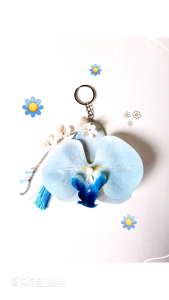 Gantungan Kunci Bunga Anggrek Latex | Souvenir Pernikahan Berkualitas