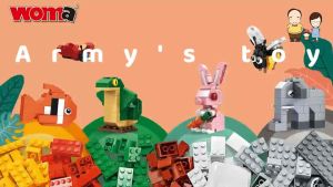 ของเล่นตัวต่อ WM ชุดบล็อกตัวต่อ ของเล่นเสรืมพัฒนาการ ชุด Animal World รุ่น C0378