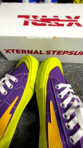 Sepatu Pria Wanita XternalStepSure Mitterns Storm Low Purple Matcha Casual Canvas