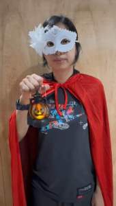 Baju Kostum Drakula Anak Dewasa & Jubah Merah Hitam Kostum Halloween Scream Penyihir