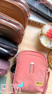 [Gallery Shazia] Ruvi Slingbag/Tas Selempang/Tas Glitter/Tas Anti Air