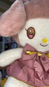 35-55CM Kawaii Princess My Melody Plush Toy in Pink Satin Dress - Perfect Gift Idea