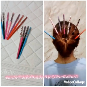 (1PCS ) TUSUK KONDE MOTIF BUNGA AKRILIK / TUSUK KONDE MODEL CINA / TUSUK KONDE KOREAN STYLE / TUSUK KONDE IMPORT / HAIR STICKS / TKP5310