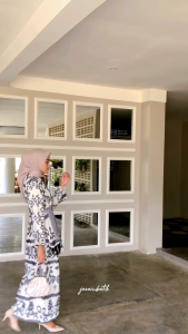 one set blus rok tenun wanita terbaru