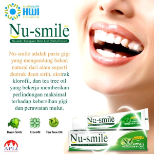 6 pcs NUSMILE (PASTA GIGI HERBAL HILANGKAN BAU MULUTPLAKSARIAWAN)