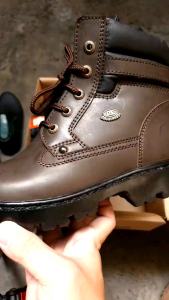 Sepatu Pria Boots Safety Kulit Dichinardi Steel Toe 6929