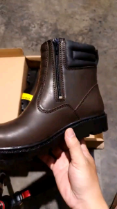 Sepatu Pria Boots Safety Kulit Dichinardi Steel Toe 6918
