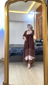 NEW SET LONG TUNIK SHEVA PREMIUM TERLARIS SETELAN TUNIK WANITA KEKINIAN SET OOTD HIJABERS VIRAL