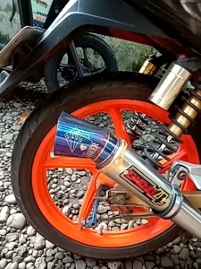 KNALPOT RACING DAENG4 Kerucut Love Jupiter Vega Revo SupraX supra125