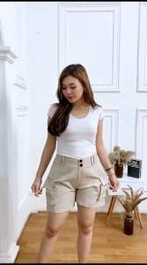 Celana Pendek Cargo Wanita Hotpant mini shorts terbaru