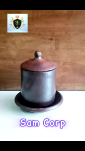 GELAS TANPA GAGANG DAN TATAKAN SET GELAS GERABAH TANAH LIAT AIR MINUM WEDANGAN TEH KOPI TRADISIONAL ESTETIK KLASIK SAM CORP