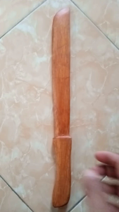 Golok Kayu Miniatur Peralatan Latihan Silat Beladiri IPSI - Golok