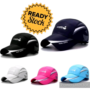 Topi Sport Cap Baseball Pria Wanita Dewasa Aquatic Sportstyle Bahan Parasut