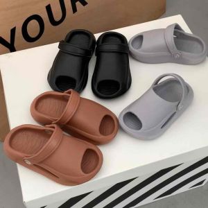 TOP2: 18-29 Kids Slides Thick Sole Non-Slip Soft Sole Sandals for Boys Girls Toddlers