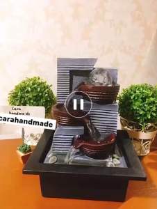 น้ำล้นเสริมฮวงจุ้ย น้ำพุ รุ่นแก้วมณีทรัพย์ ของแต่งบ้าน ของแต่งสวน