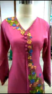 Atasan Kebaya Encim Dewasa Model Kurung Lengan Panjang