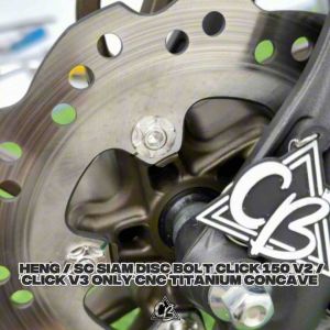 HENG / SC SIAM DISC BOLT CLICK 150 V2 / CLICK V3 ONLY CNC TITANIUM CONCAVE