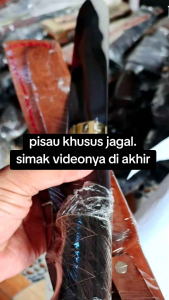 pisau jagal bahan BAJA L6