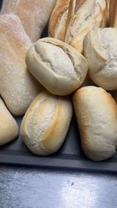 Mini White Roll with Poolish ขนมปังฝรั่งเศส (ลูกเล็ก) 3ชิ้น (40g/1 pcs)