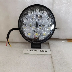 AUTOFun Lampu Mengemudi Mini Led Lampu Kerja Mobil 42w Truk Mobil 14 Led Lampu Depan Tahan Air Bulat