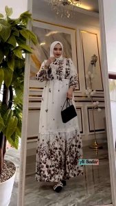 Gamis Set Hijab Ceruty Babydol Premium: Bahan Premium Nyaman Dipakai