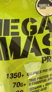 เวย์เพิ่มน้ำหนัก เวย์โปรตีนเพิ่มน้ำหนัก ของแท้ ส่งไว มาส Whey Protein Mega Mass โปรตีนเพิ่มน้ำหนัก เพิ่มกล้าม ลีนไขมัน ขนาด 1lb/3lbs