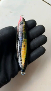umpan metal jig full GID menyala terang model ikan TUNA 30 40 60 80 100 150 gr