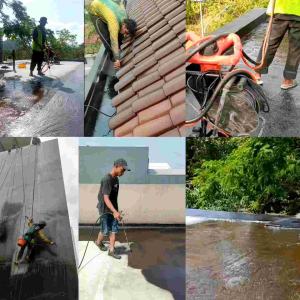 Cat Pelapis Anti Bocor Rembes Aspal Cair Anti Bocor Asphalt Emulsion for Waterproofing 25 Kg