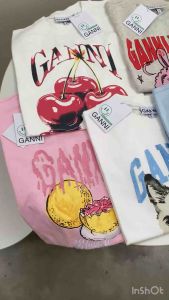 พร้อมส่ง เสื้อganni t-shrit 🍒🐯🐱