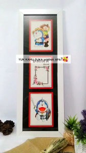 Annaframe/ bingkai ukir 4R triple/frame/figura