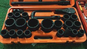 Bộ  khẩu lớn 3/4 sữa chữa ô tô . Bộ  tuýp 3/4 26 chi tiết đầu lục giác hoa thị. Bộ khẩu 3/4 hoa thị. Bộ 3/4 sữa chữa ô tô