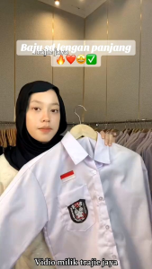baju putih Sd - seragam sekolah - baju putih Sd lengan panjang-baju putih sd lengan pendek - baju putih polos Lengan panjang-Baju sekolah Madrasah Ibtidaiyah ( M.I )