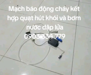 Mạch Báo Động Cháy kết hợp quạt hút khói và bơm nước dập lửa dạy STEM