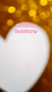Crown Glittered cutout for party event decorations backdrop