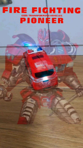 MAINAN MOBIL ROBOT FIRE FIGHTER PIONEER SUARA LAMPU 9911