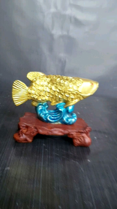 Tượng trang trí Cá hóa Rồng Thần Long phong thủy dùng trang trí hoặc để xe ô tô cao 12cm