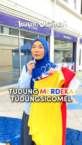 Tudung Awning Lembut Edisi Kemerdekaan TudungSiComel