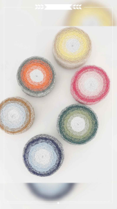 Glitter Gradient Color Hollw Yarn 200g 100m
