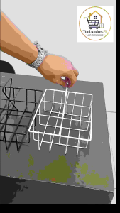 (KU-102) Small Glass Rack Wire Display Holder with handle
