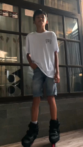 KAOS JUNIOR KAOS ANAK TANGGUNG INLINE SKATE (PUTIH)