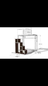 Loft bed customize for helper room singapore/bombshelter/utility/store room