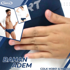 (2 PCS) Sorex Man Celana Dalam Segitiga Seamless Edition Brief CD LK 3801 | CD Pria Seamless | Celana Dalam Pria Rajut | CD Cowok Bahan Rajut | LATANSA