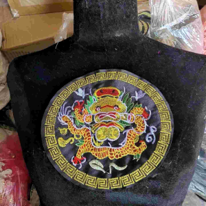 Hình tròn thêu rồng may trang trí lên áo dài Bộ Thêu Rồng Đa Dạng Kích Thước Phân Loại Thêu Rồng 17Cm Và 9Cm - Lazada