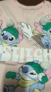 STITCH SWEATSHIRT CHALACTER FLEECE  🫧 เสื้อสเวตเตอร์ สเวตเชิ้ต  STITCH (TS360）